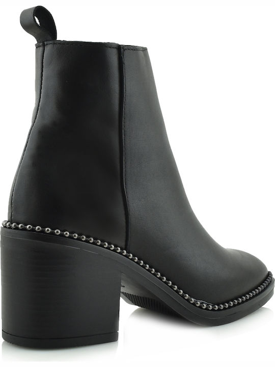 Alpe Leder Damen Knöchelstiefel Schwarz