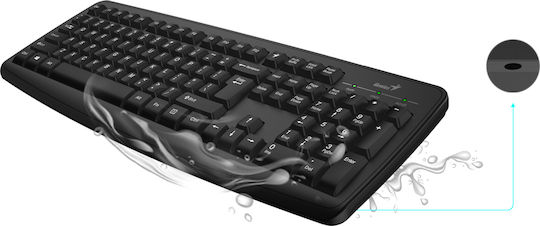 Genius Smart Combo KM-8100 Безжично Комплект клавиатура и мишка Английски US Черен