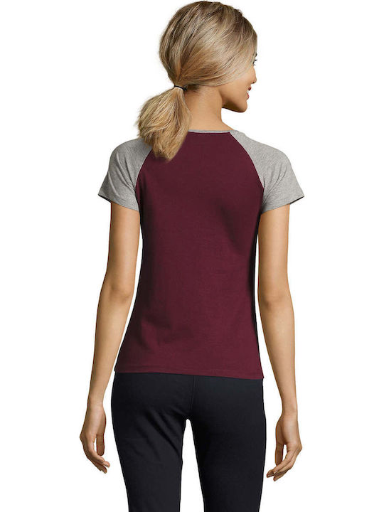 Sol's Milky Women's Short Sleeve Promotional T-Shirt Burgundy