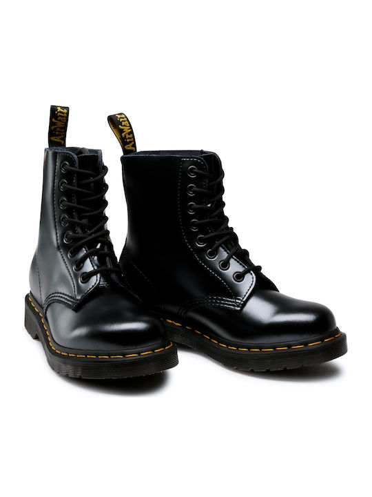 1460 Pascal Leather Black Boots