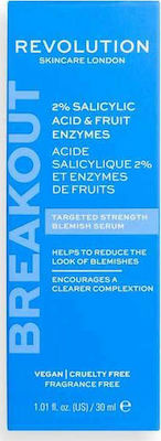 Revolution Beauty Acne Face Serum Skincare Breakout Suitable for All Skin Types 30ml