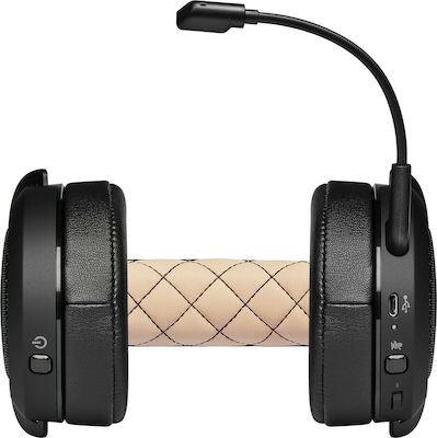 Corsair HS70 PRO Wireless Über Ohr Gaming-Headset mit Verbindung USB Cream