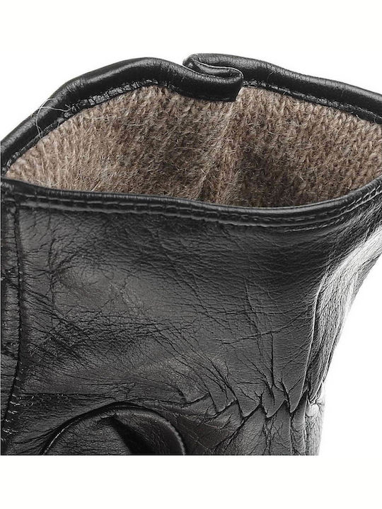 Women's Leather Gloves Black 98865