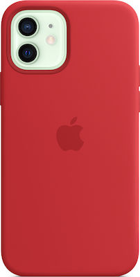 Apple Silicone Case with MagSafe Back Cover (PRODUCT)Red (iPhone 12 / 12 Pro)