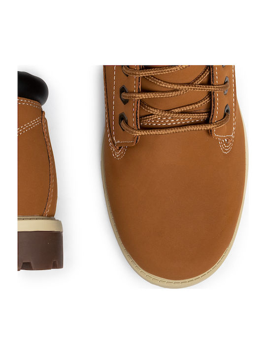 Toric Amado Leather Brown Combat Boots