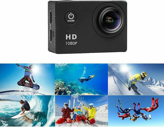 Clever V1 Action Camera HD (720p) Υποβρύχια (με Θήκη) με Οθόνη Μαύρη