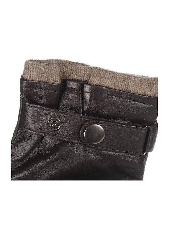 Men's Leather Gloves Brown 98954