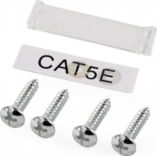 Cablexpert Διπλή Εξωτερική Πρίζα Δικτύου RJ45 Τύπου Cat5 σε Λευκό Χρώμα MWS-2S5E-01