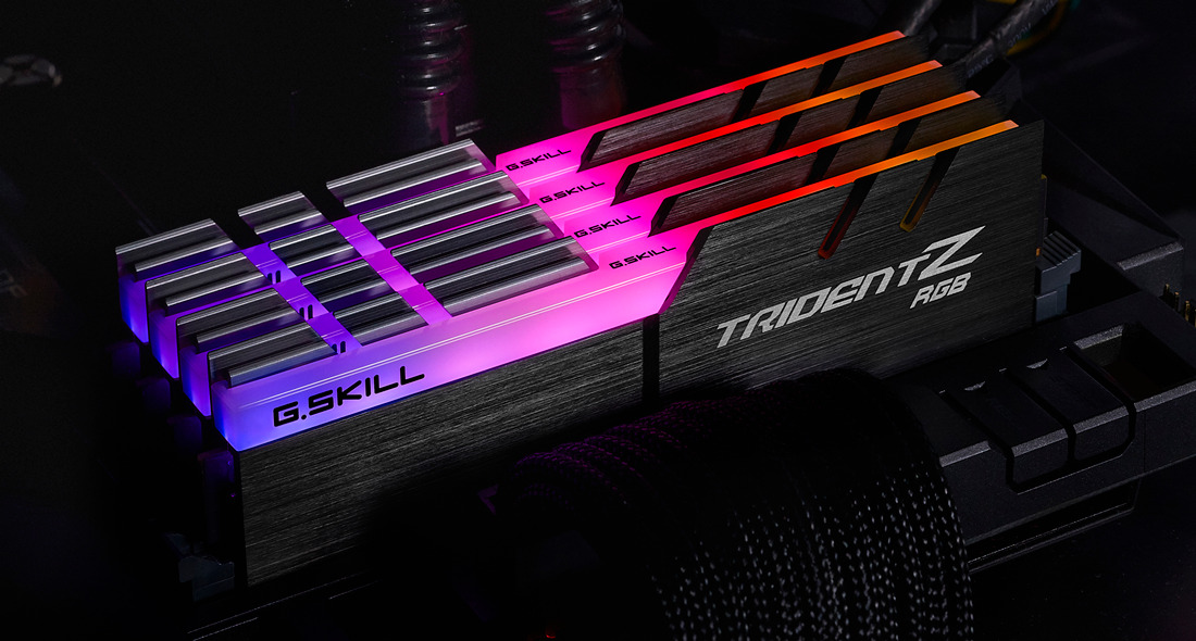 G skill trident z rgb 4000mhz cl15 память с очень низкими таймингами