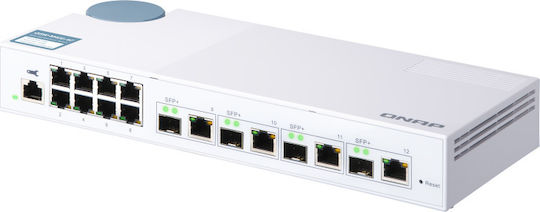 QNap QSW-M408-4C Managed L2 Switch με 8 Θύρες Gigabit (1Gbps) Ethernet και 4 SFP Θύρες