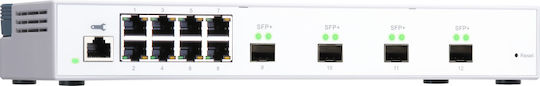 QNap QSW-M408S Managed L2 Switch με 8 Θύρες Gigabit (1Gbps) Ethernet και 4 SFP Θύρες