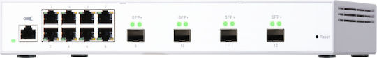 QNap QSW-M408S Managed L2 Switch με 8 Θύρες Gigabit (1Gbps) Ethernet και 4 SFP Θύρες