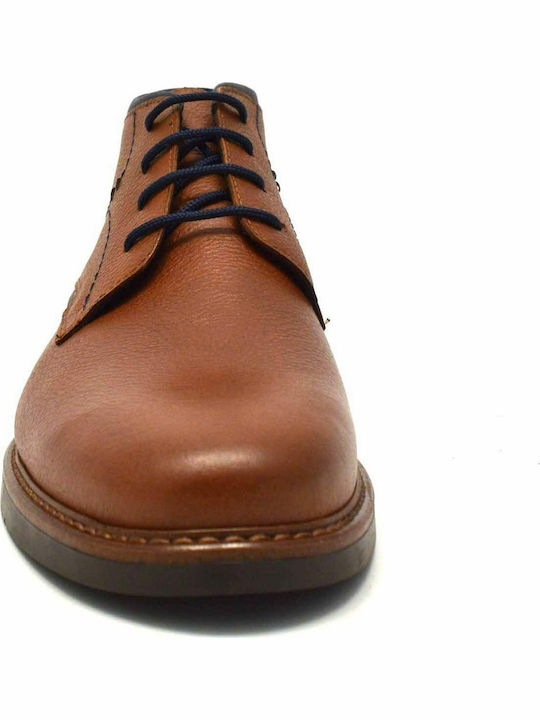 Leather Men's Boots Brown/Blue