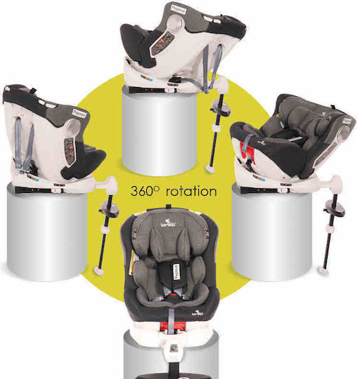 Lorelli Pegasus Baby Car Seat with Isofix Grey & Violet 0-36 kg