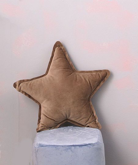 Palamaiki Crib Decorative Pillow Star Brown 43x43cm