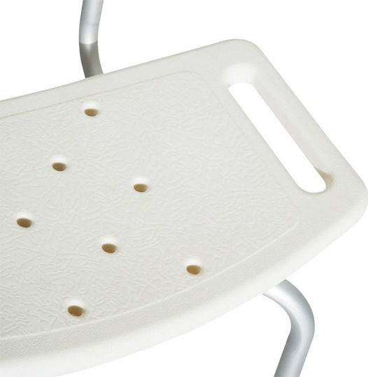 HomCom Anti-slip Chair Bathroom Seat 50.6x50.6x85.5cm 72-0008