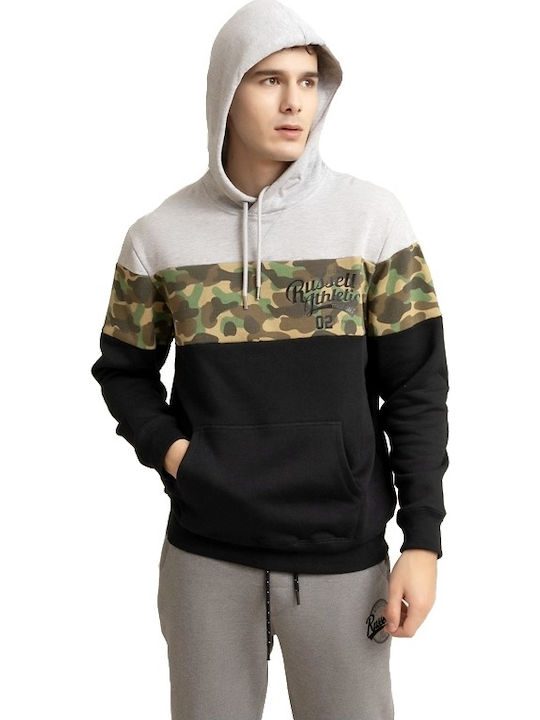 Russell Athletic Men's Sweatshirt Jacket with Hood and Pockets Multicolour