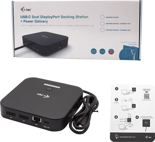 i-tec USB-C Dual Display Docking Station with Power Delivery 100 W