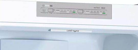 Pitsos Kühl-Gefrierkombination 368Es Total NoFrost H203xB60xT66cm. Inox PKNB39VLE2