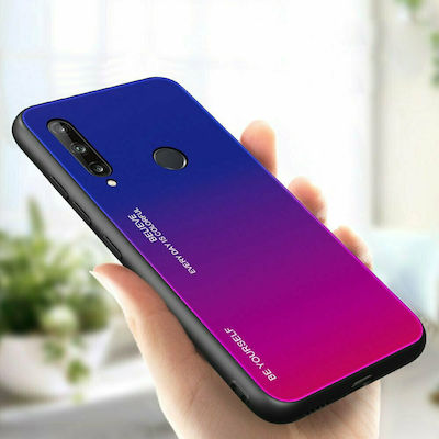 Hurtel Gradient Glass Coperta din spate Sintetic Violet (Huawei P40 Lite E)