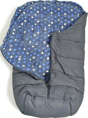 Cangaroo Cuddle Universal Ποδόσακος Καροτσιού Αδιάβροχος Denim με Fleece Επένδυση 80x46εκ.