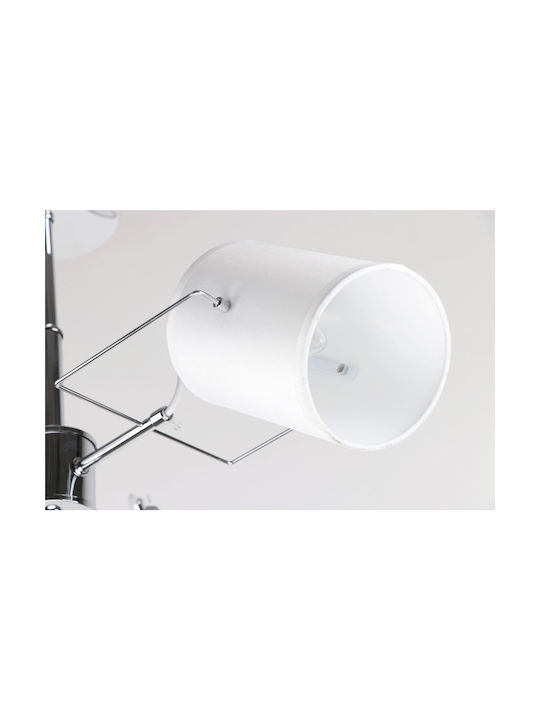 Home Lighting KQ 2654/3 Shiro Pendant Light White with Socket E14, E.14 37x70x37cm