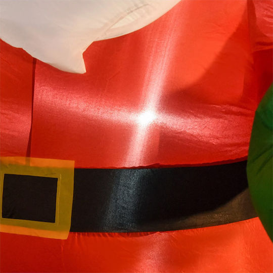 Inflatable Illuminated Santa Claus Electric Red 243x125x95cm