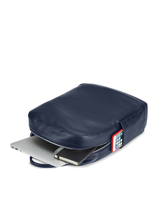 Moleskine Classic Leather Τσάντα Πλάτης για Laptop 15" σε Μπλε χρώμα