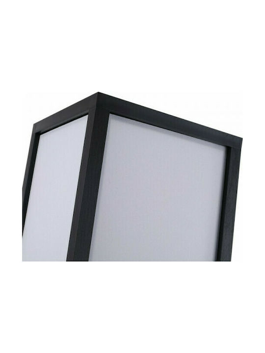 HomCom Floor Lamp H160xW26cm. with Socket for Bulb E27 Black