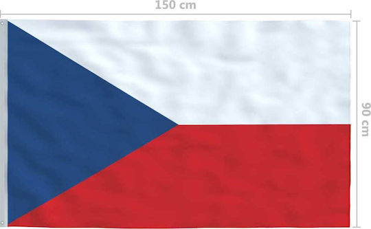 Steagul Cehiei Poliester cu Mâner lung 150x90cm