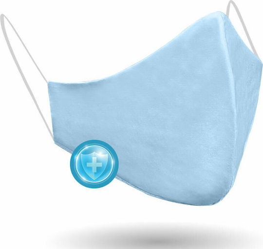 Power Health Mehrzweck Schutzmaske Stoff Hellblau 1Stück