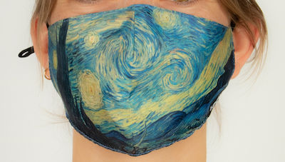 Loqi Face Mask Artist Vincent Van Gogh Starry Night 1τμχ
