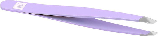 Ilu Eyebrow Tweezer with Slanted Nose Slant Purple 9.6cm