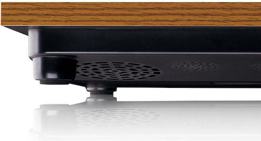Lenco LS-10 LS-10WD Πικάπ με Belt Drive, Προενίσχυση και Ενσωματωμένα Ηχεία Καφέ