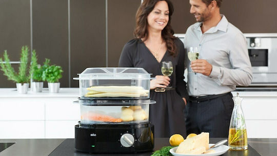 Braun Identity Collection Food Steamer with 2 Steaming Decks 6.2lt