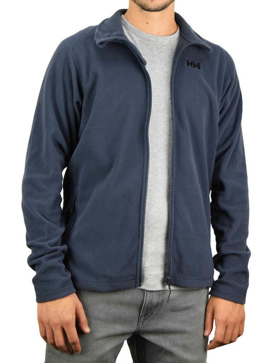 Daybreaker Fleece Men's Fleece Cardigan with Zipper Navy Blue