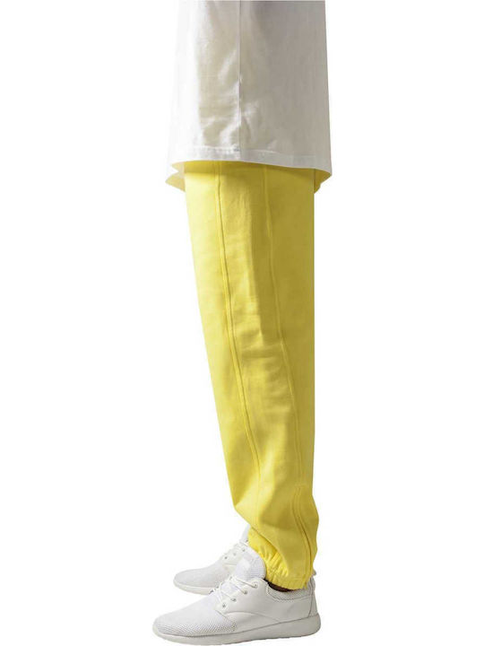 Pantaloni de trening cu elastic Galben