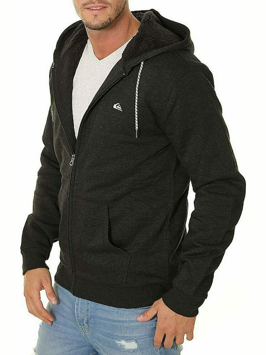 Everyday Sherpa Men's Sweatshirt Jacket with Hood and Pockets Heather Grey