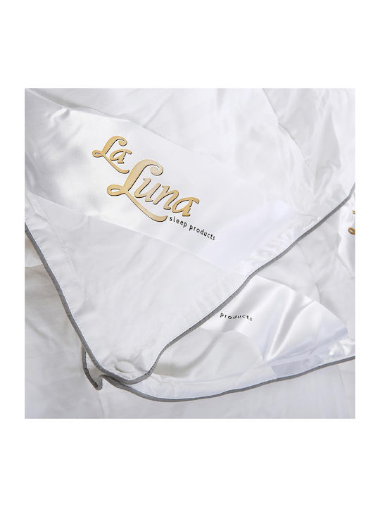 La Luna Πάπλωμα Υπέρδιπλο με Γέμιση Microfiber 220x240εκ. All Season Λευκό 4.5 togs