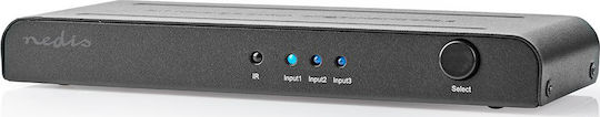 Nedis 3 Inputs/1 Output 4K2K@60Hz HDMI Switch VSWI3473AT