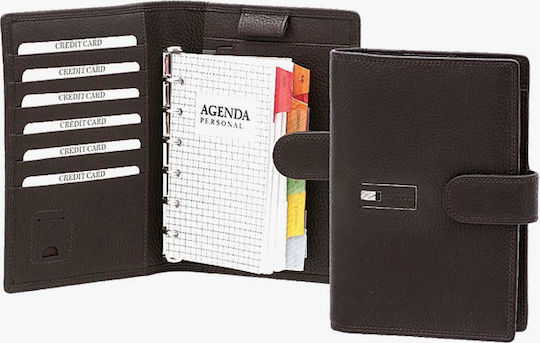 Bartuggi Organizer Καφέ Δερμάτινο 8x17.5εκ.