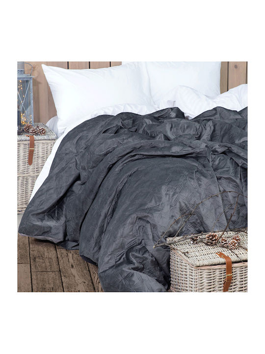 Borea Duvet Cover Set Queen 220x240cm Valentina Grey 3pcs 300 GSMGsm