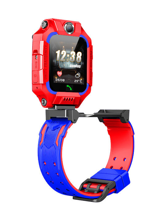 Kinder-Smartwatch mit GPS & Kamera Rot