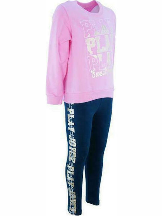 Joyce Kids Set with Leggings Winter 2pcs Pink