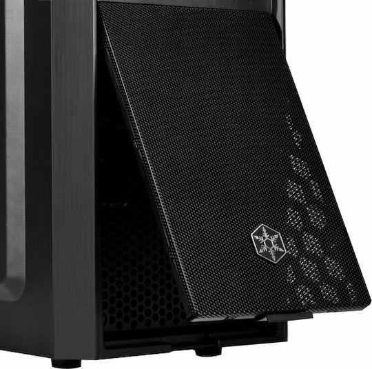 Silverstone Precision PS16 Midi Tower Κουτί Υπολογιστή Μαύρο