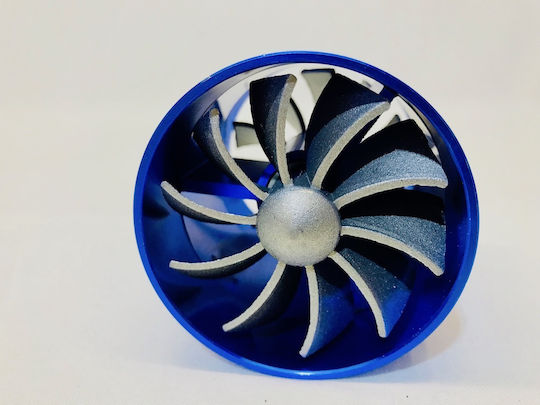 Carner F1-Z Car Fuel Saver Στροβιλιστής Αέρα Διπλός Super Spiral Turbo Fan Sound