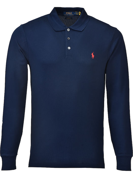 Ralph Lauren Men's Long Sleeve Blouse Polo Navy