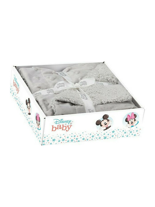 Interbaby Blanket Nursery Swaddling Blankets Disney Fleece Grey 80x110cm.