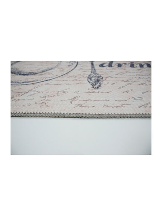 Beauty Home Kitchen Mat Runner Waterproof Beige 60x160cm