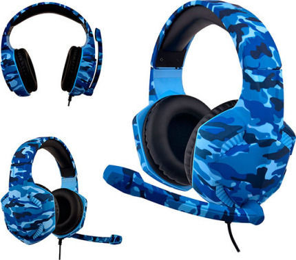 Subsonic War Force Over Ear Gaming Headset με σύνδεση 3.5mm Μπλε